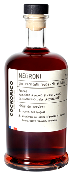 Gin - Vermouth rouge - Bitter "Cocktail type Negroni" 